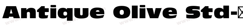 Antique Olive Std字体转换